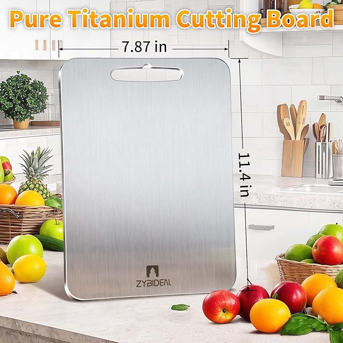 Pure Titanium Cutting Board, Stainless Cutting Boards - Image 2
