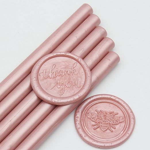 52pcs Rose Gold Wax Sealing Sticks - Image 2