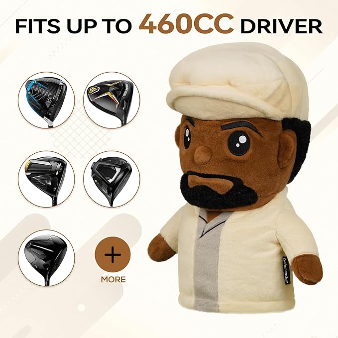 Funny Driver Headcover, Creative Plush Golf Driver Head Covers Fits Standard 460CC Driver Head, Unique Golf Gift & Accessories for Men and Women