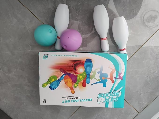 Bowling Set for Kids and Adults, Bowling Balls & Pins for Outdoor and Indoor - Image 7