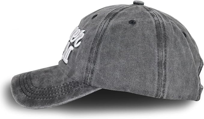 Distressed Soccer Mom Baseball Cap for Women, Adjustable Washed Embroidered Sun Hat for Mama