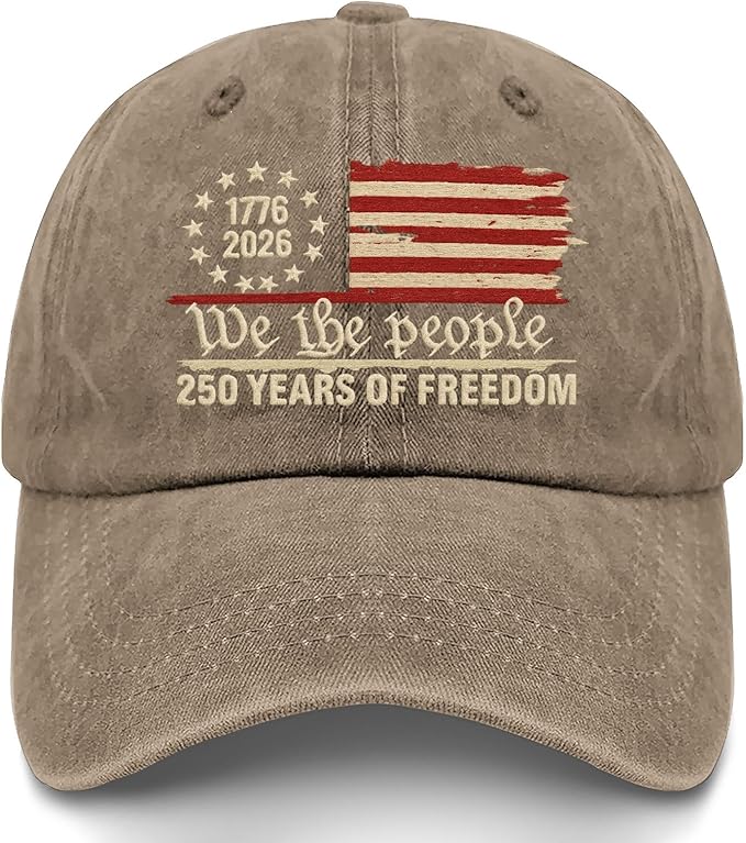 U.S. 250th Anniversary 250 Years Freedoms 1776-2026 Baseball Hats Funny