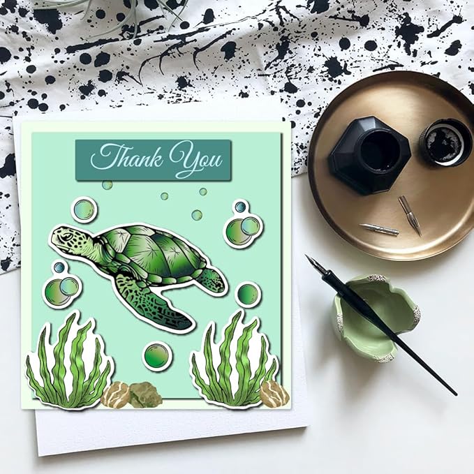 Summer Ocean Sea Turtle Clear Stamps - Image 4