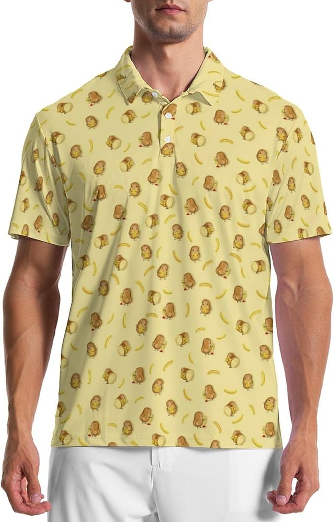 Mens Golf Shirts Golf Polo Shirts for Men Short Sleeve Polo Shirts Golf Gifts