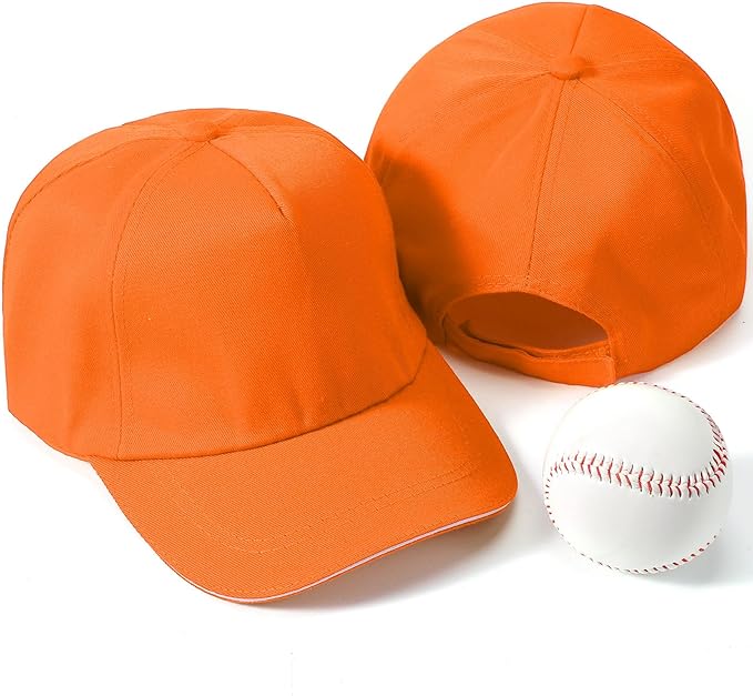 Shyyween Kids Baseball Caps Youth Adjustable Plain Baseball Hats Cotton Blank Hats Bulk for Girls Boys Sport Team