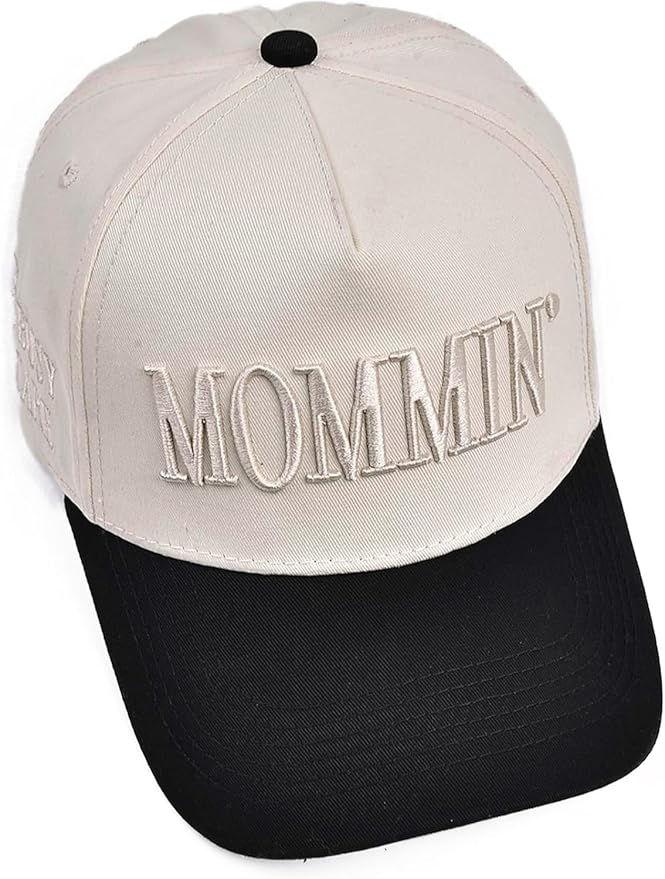 Mommin Trucker Hats Women, Embroidered Baseball Mom Essentials Womens Trucker Hat for Mom