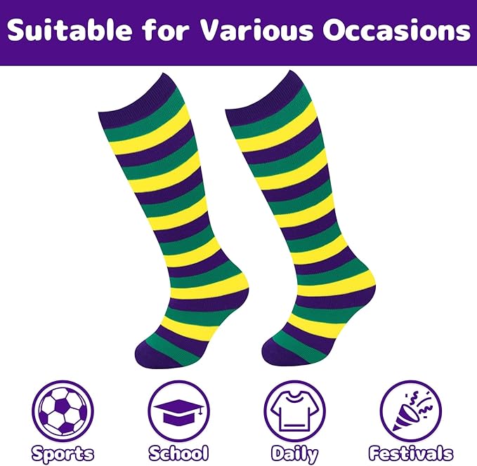 Olreco 1 Pack Toddler Kids Youth Soccer Socks Girls Boys Baseball Socks Youth Knee High Softball Football Accessories Cotton