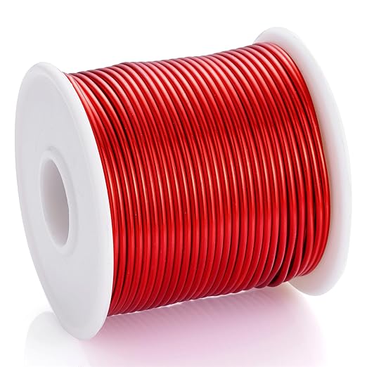 12 Gauge Red Aluminum Craft Wire - Image 2
