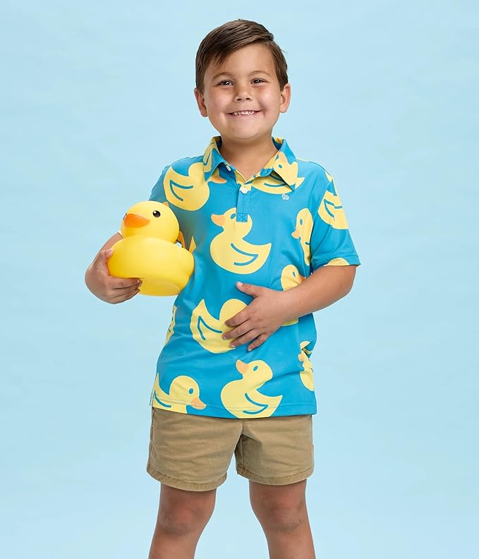 Tipsy Elves Kids and Toddlers Golf Shirts - Athletic Comfort Fit with Quick Dry Material