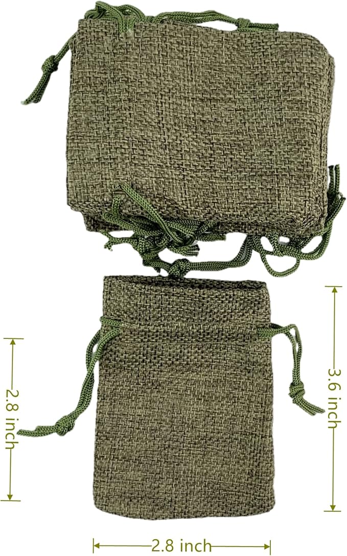 Palmhomee Pack of 25 Burlap Gift Bags - Image 3