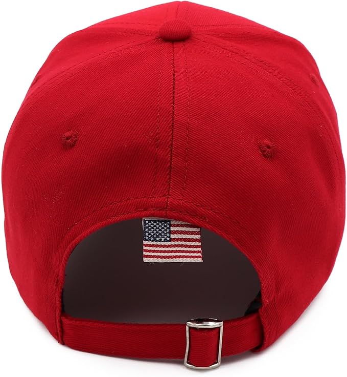 Jesus 3 Nail Cross Adjustable Baseball Cap with American Flag Hats for Men and Women Christian Gifts