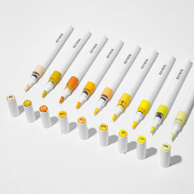 ROSYMENG 9 Color Acrylic Paint Pens, Quick-Drying Waterproof Acrylic Paint by Unknown