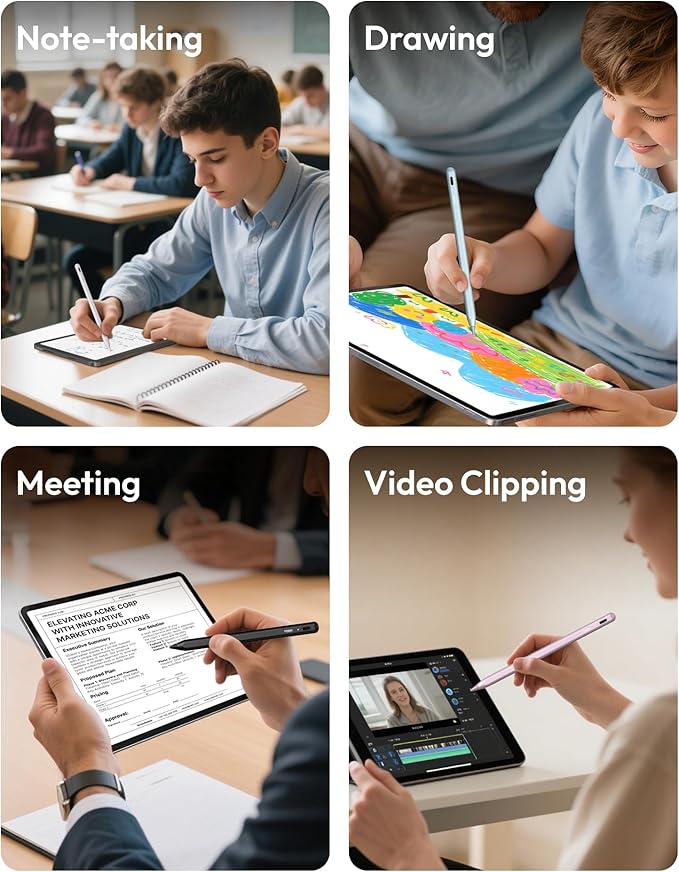 Metapen Pencil A8 for Apple iPad 2018-2025, Tilt Sensitivity, Pixel Precision - Image 9