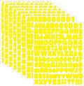 Starboling Letter Stickers, 1/2 inch Yellow Alphabet Stickers, Self-Adhesive by Starboling