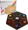 Wahoo Marble Board Game Thicken Wood 4 and 6 Players Fast Track Board Game 2 by NRZSSN