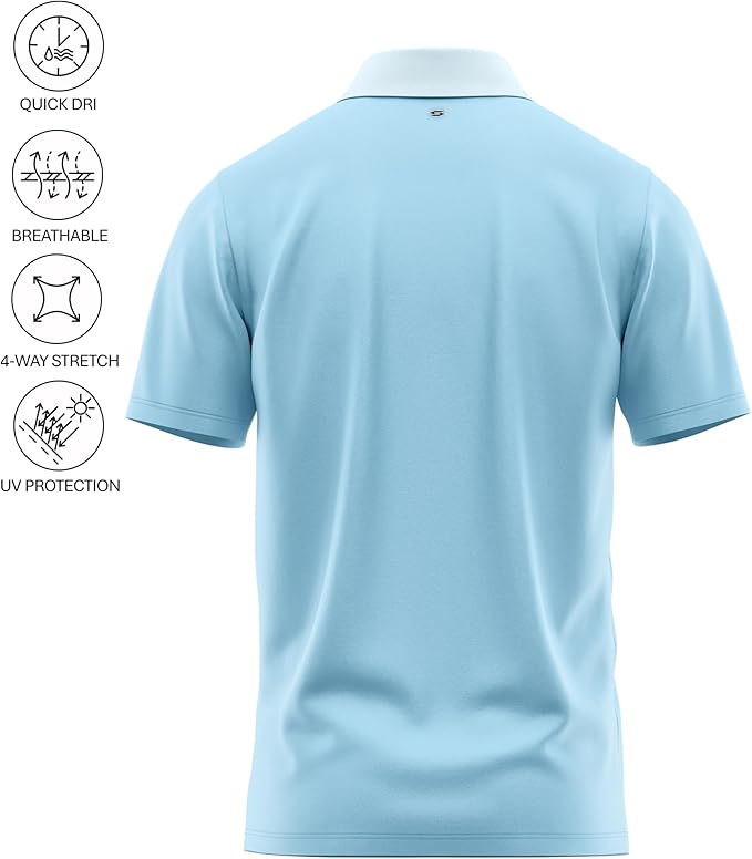 Funny Parody Golf Polo Shirt – Fun Movie Performance Quick Dry UPF Sun Protection Moisture Wicking Casual Wear Shocker Golf