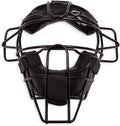 Champion Sports Pro Baseball Adult Mask - Umpires and Catchers - Extra Protection - Extended Guards - Adjustable Harness Baseball Mask - Adult Size,Black