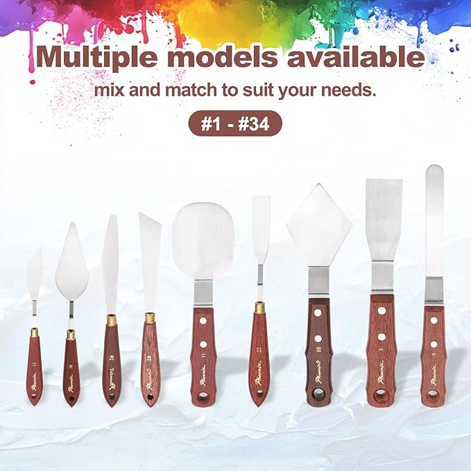 MECCANIXITY Pack of 1 Palette Knife No.13, 8.4" Long Palette Knives - Image 5