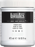Liquitex Professional Heavy Body Acrylic Paint, 16-oz Pot, Titanium White by Liquitex