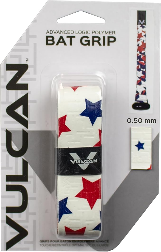Vulcan | 0.50mm / 1.00mm / 1.75mm Bat Grip | Baseball/Softball | Multiple Colors