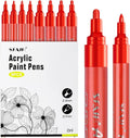 SFAIH Acrylic Red Paint Pens by SFAIH