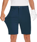 JWM Mens 7"/9" Stretch Golf Shorts - Lightweight Hybrid Casual Dress Work Flat Front Shorts with 5 Pockets Quick Dry UPF50