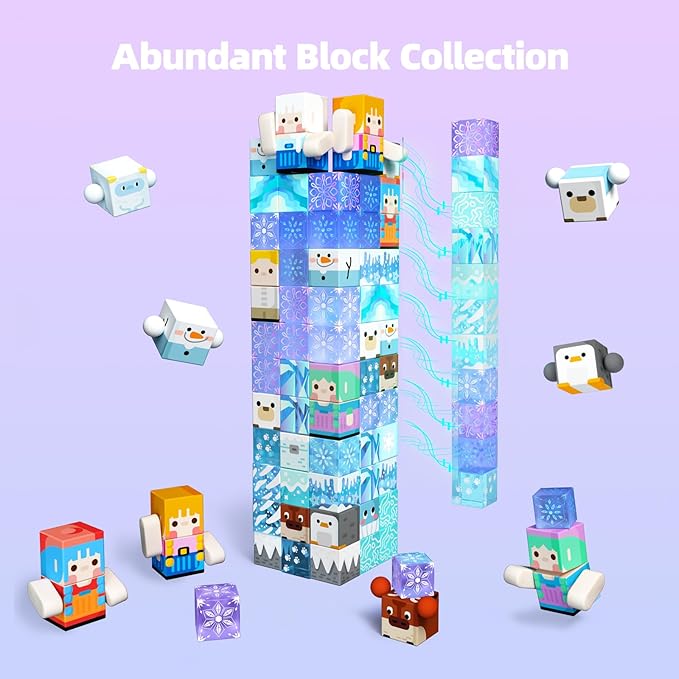 GobiDex 100PCS Magnetic Blocks Magnet Building Toys, Princess Castle Toys - Image 5