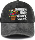 Garden Hair Don't Care Hat for Women, Adjustable Cotton Gardener Gifts Baseball Cap