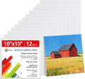 Simetufy 10x10inch Square Canvas Boards by Simetufy