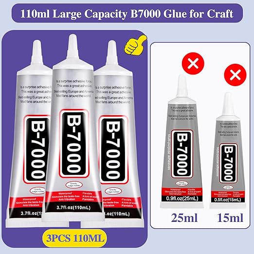 3.7oz B7000 Rhinestone Clear Glue - Image 2