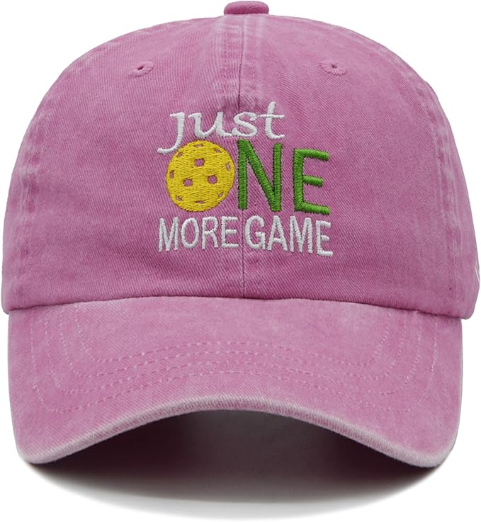 Waldeal Pickleball Hat,Adjustable Embroidered Washed Baseball Cap for Men Women