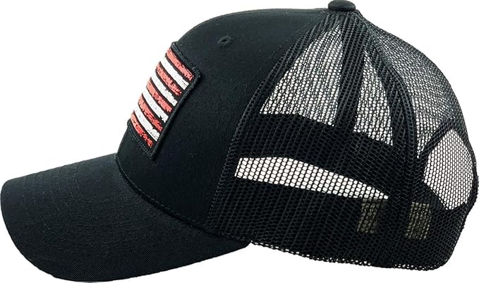 KBETHOS Flag USA America Military Thin Blue Line Thin Red Line Vintage Distressed Baseball Cap Dad Hat Unisex Adjustable…