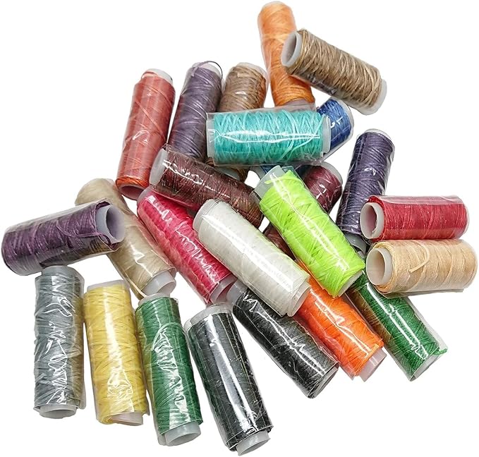 48 Colors Waxed Thread, Leather Sewing, Hand Stitching Thread - Image 3