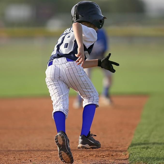 Baseball Socks and Belt Combo for Youth Adult - Softball Sock and Belt for Boys and Girls (2 Pairs of Socks & 1 Belt)