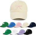 Zando Bow Baseball Cap for Women Men Girls Dad Trendy Adjustable Trucker Hat Cute Y2k Travel Golf Sports Sun Hats Accessories