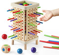 Montessori Game Wooden Board Game, Math Educational, Fine Motor Skill Toy by Pinshoon
