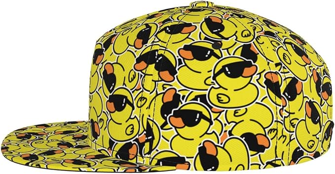 Fashion Snapback Hat for Men Women, Hip Hop Style Baseball Cap Flat Bill Hats Adjustable Trucker Sun Hat