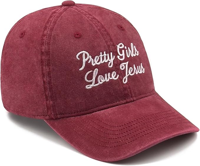 Faith Christian Patriotic Embroidered Baseball Cap, Vintage Cotton Dad Hat for Men Women, Birthday