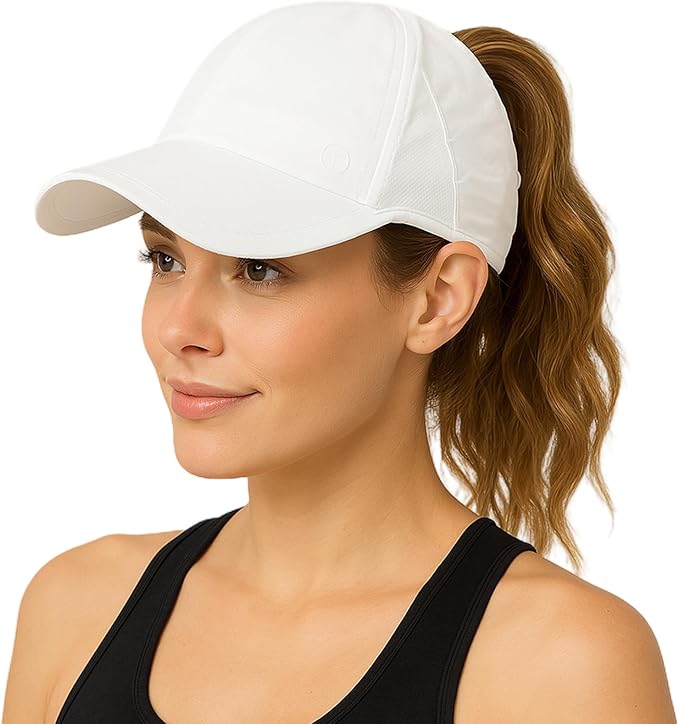 TOP-EX Cooling UV 50 High Ponytail Baseball Cap for Women - Most Women Start with S/M - Breathable for Running Golf Sports