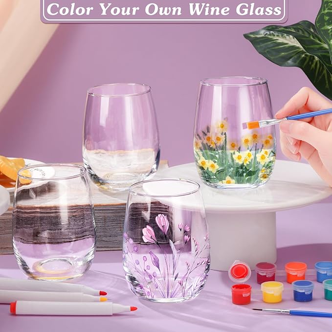 Pickmesh 4 Set Paint Your Own Glasses Kit - Image 4