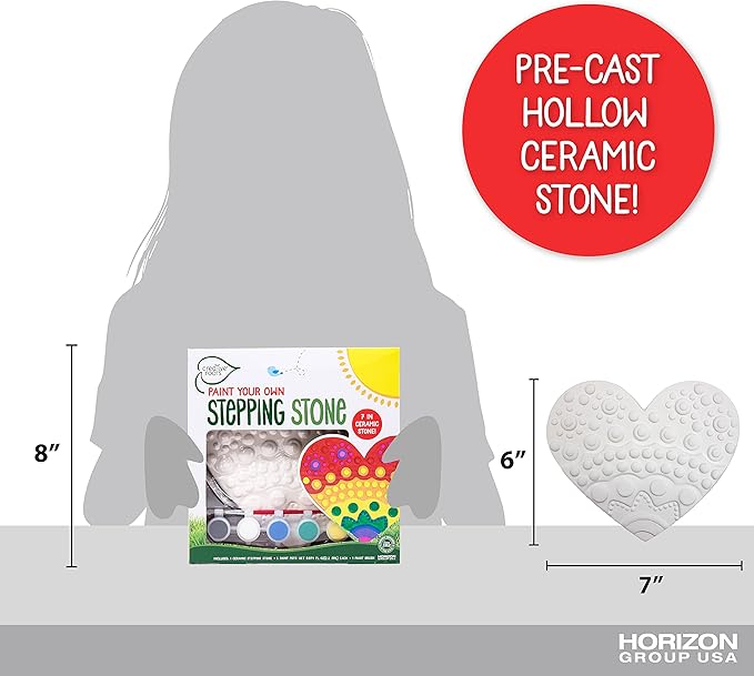 Creative Roots Mosaic Heart Stepping Stone, Includes 7-Inch Ceramic Stepping - Image 8