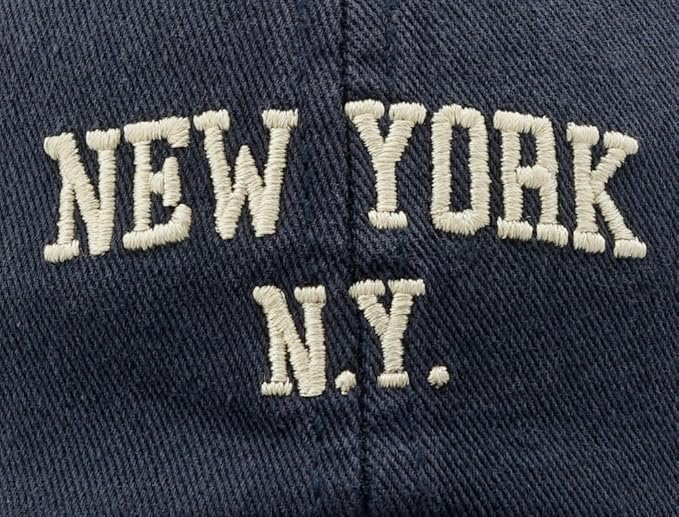 Top Baseball Caps for Women-Men Outdoor Baseball Hats New York Golf Sports Hat Curved-Brim UV Protection
