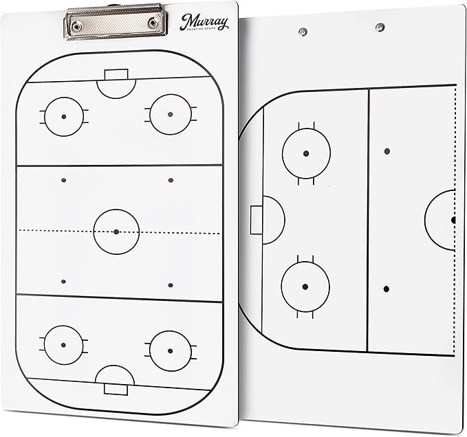Murray Sporting Goods Dry Erase Coaches Clipboard | Double-Sided Dry Erase White Board