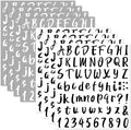 Outus 576 Pieces 8 Sheets Letters Stickers Self Adhesive Vinyl Letter Alphabet by Outus
