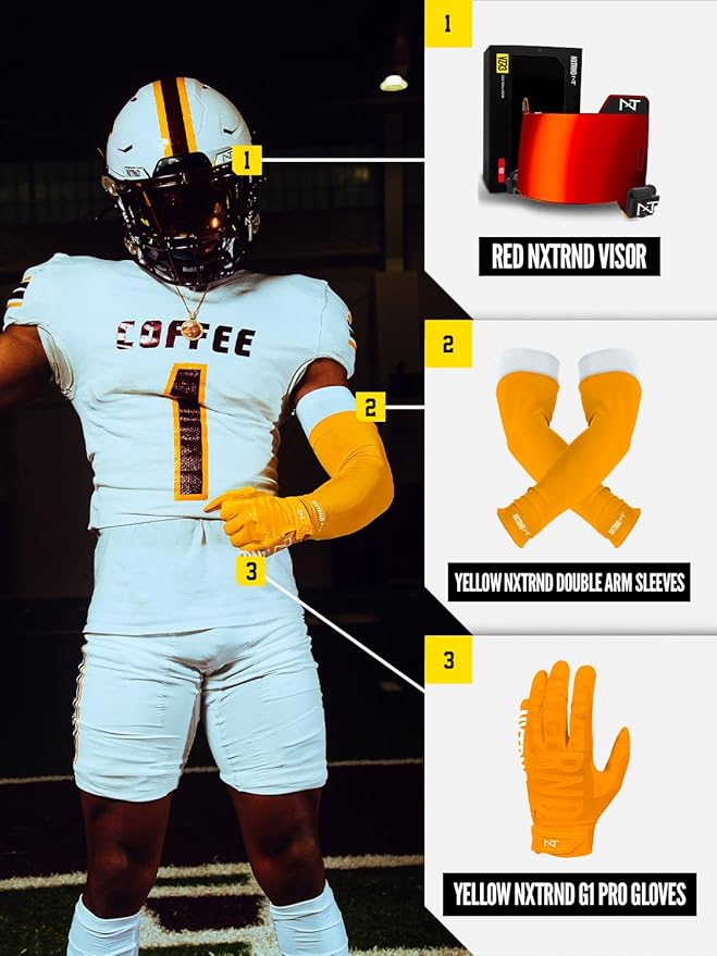 1 Pair Nxtrnd Compression Arm Sleeves for Men, Breathable Football, Basketball, Baseball Accessory, Adult & Kids