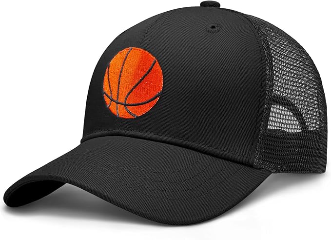 Cool Embroidered Pattern Baseball Cap,Adjustable Fit Trucker Caps,Quick-Dry Comfort Gift for Men Women Accessory-Black
