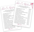 Bridal Shower Games Cards, Guess Over or Under, Bridal Shower Games 25 Guests by Wybgno