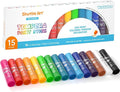Tempera Paint Sticks, 15 Colors Solid Tempera Paint by ShuttleArt