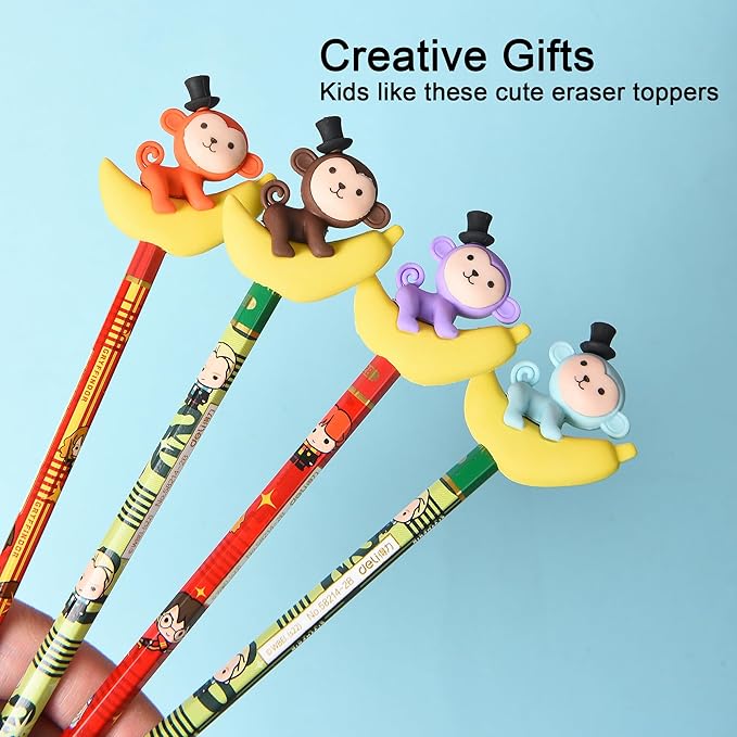 HILAZA 16Pcs Pencil Top Erasers - Image 7