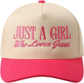 MIRMARU Two-Tone Vintage Canvas Trucker Hats for Men & Women, Adjustable Size Baseball Caps with Trendy Embroidered Design